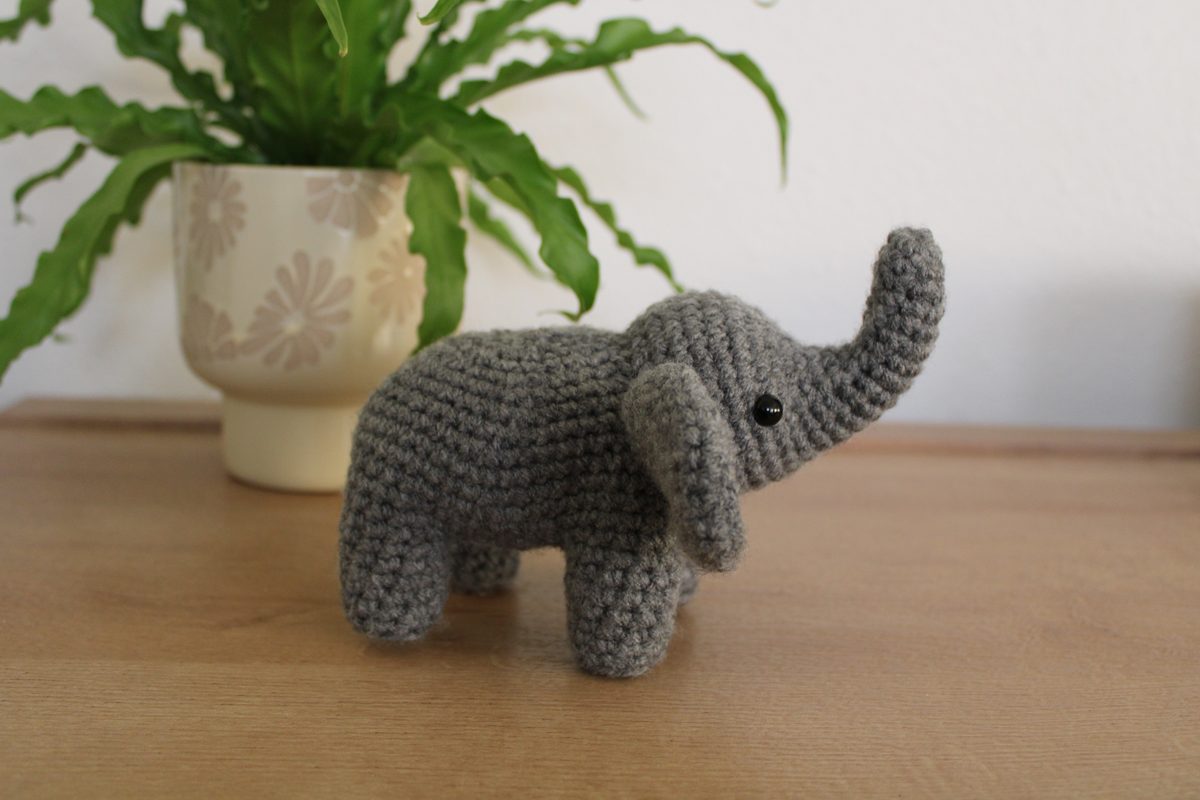 Handmade Crochet Elephant image 2
